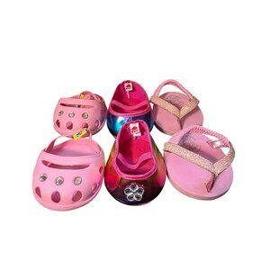 Build-A-Bear Workshop BAB Lot of 3 Pink Shoes